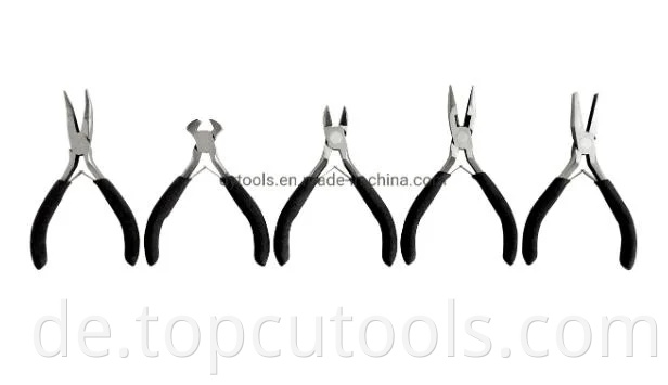 Mini -Zange 5pcs mit getauchtem Griff